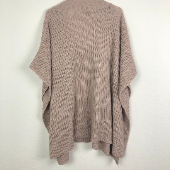 Vici Blush Pink Relaxed Fit Poncho Size S - Picture 4 of 6